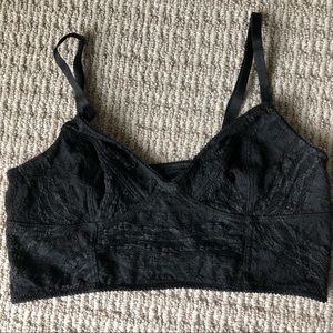 NWOT Free people black bralette M
